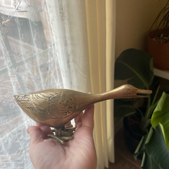 ✨🦆MID-CENTURY MODERN BRASS DUCK/GOOSE🦆✨ - Picture 3 of 6